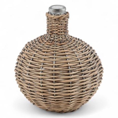 BOTTIGLIA VETRO VIMINI NORTON H.18